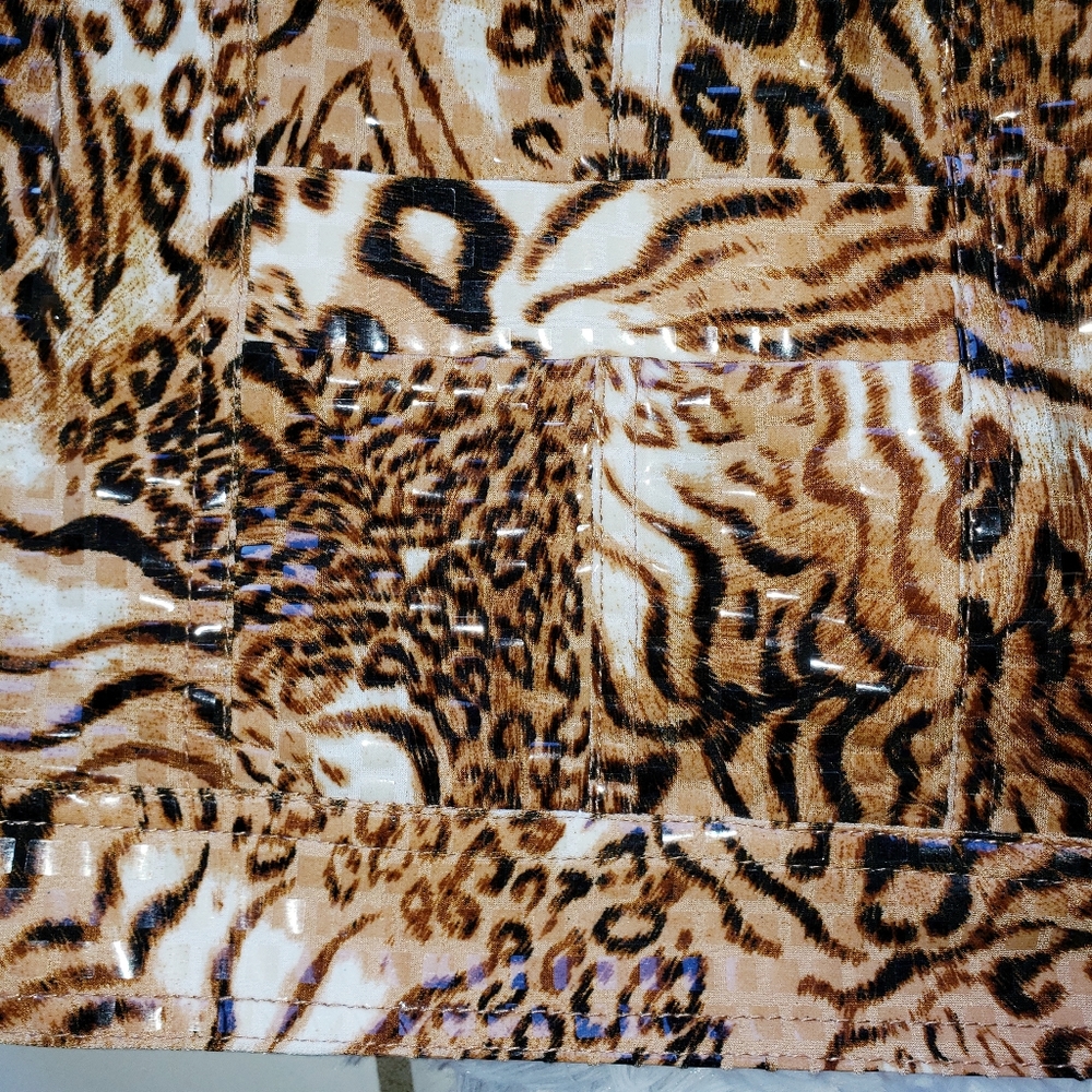 Ruby Rd. Animal Print Jacket Plus Size 18W Tiger Leopard - Picture 7 of 14